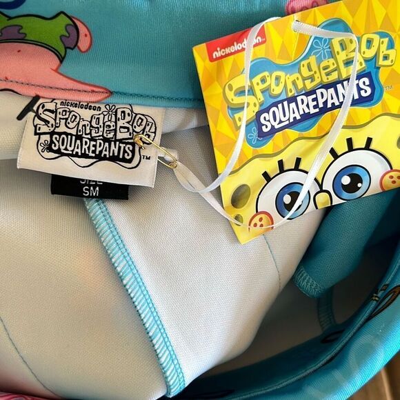 SpongeBob SquarePants Character Scuba Shortalls Plus Size Small Blue - Picture 5 of 7